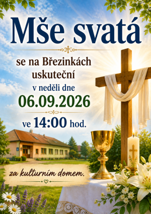Mše svatá Březinky